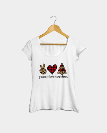Tricou - Peace, Love, Christmas